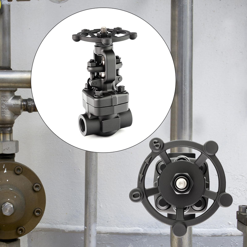 [Australia - AusPower] - TAISHER 1PCS Forging of Carbon Steel Gate Valve, 3/4" NPT Female Rotary Sluice Valve With Wheel Handle, For Water, Oil, Gas 