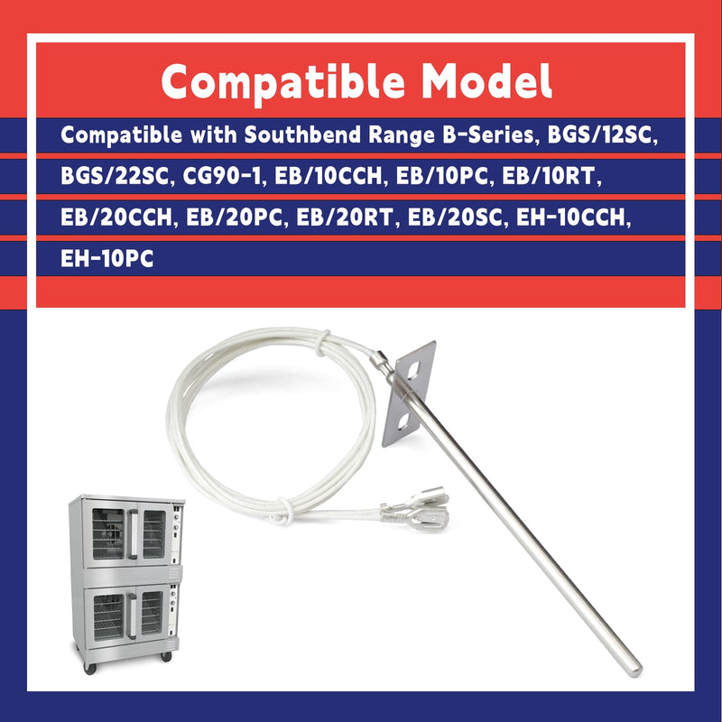 [Australia - AusPower] - 1181996 Oven Thermostat Probe for Range B-Series BGS/12SC BGS/22SC CG90-1 EB/10CCH EB/10PC EB/10RT EB/20CCH EB/20PC EB/20RT EB/20SC EH-10CCH EH-10PC 