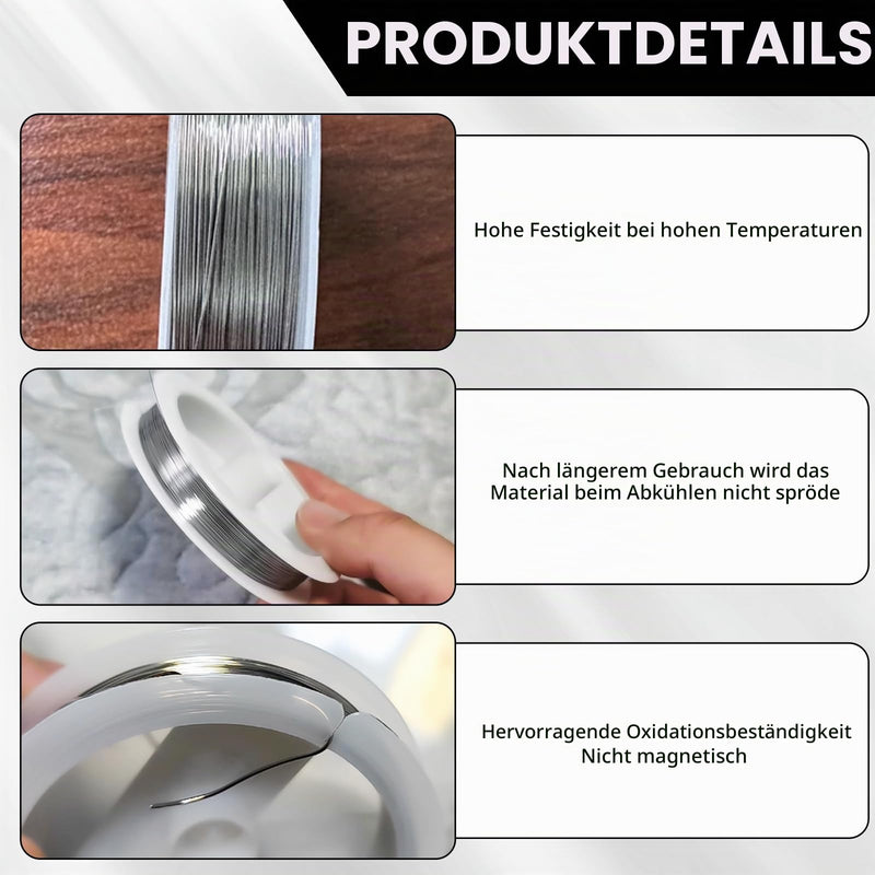 Cutting Wire Diameter 0.7 mm Polystyrene Cutter Wire, Hot Wire Cutter Heating Wire, Hot Wire, Thermal Cutting Wire for Cutting Hard Foam and Easy Cutting