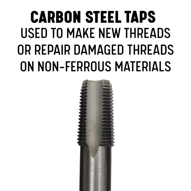[Australia - AusPower] - Drill America - POU3/8NPTW/DRILL 3/8" Carbon Steel NPT Pipe Tap and 37/64" High Speed Steel Drill Bit Set, POU Series 3/8" NPT 3/8" NPT Tap - 37/64" Drill 