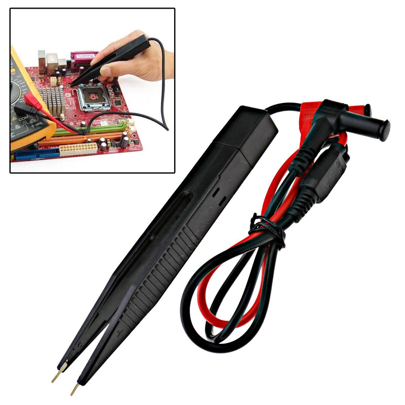 [Australia - AusPower] - SMD Testing Tweezers Probe Test Pen Inductor Components Tweezers Clip Measure 