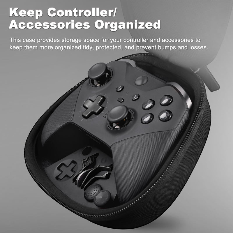 [Australia - AusPower] - Complete Component Pack for Xbox Elite Controller Series 2 - Accessories Includes 1 Carrying Case, 1 Charging Dock, 4 Thumbsticks, 4 Paddles and 1 Adjustment Tool black 