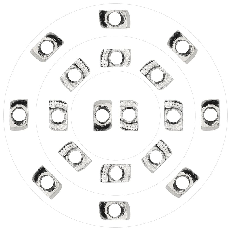 [Australia - AusPower] - 200 Pieces 2020 Series M3 T Nuts, M3 T Slot Nuts for Aluminum Profile M3 (200 PCS) 