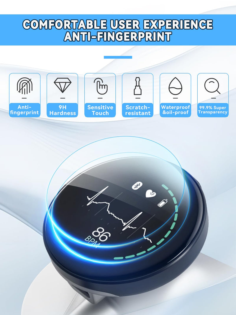 [Australia - AusPower] - 2-Pack Tempered Glass Screen Protector Compatible with EKO CORE 500™ Digital Stethoscope, 9H Hardness,Anti-Scratch,Anti-Fingerprint,High Clarity & Easy Install 