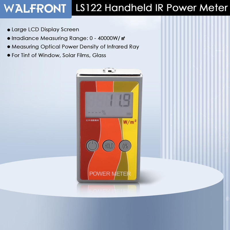 [Australia - AusPower] - IR Power Meter Infrared Radiation Test Meter LS122 Handheld for Infrared Light Source Luminance IR Rejection Detection 1000-1700nm 0-40000W/m² 