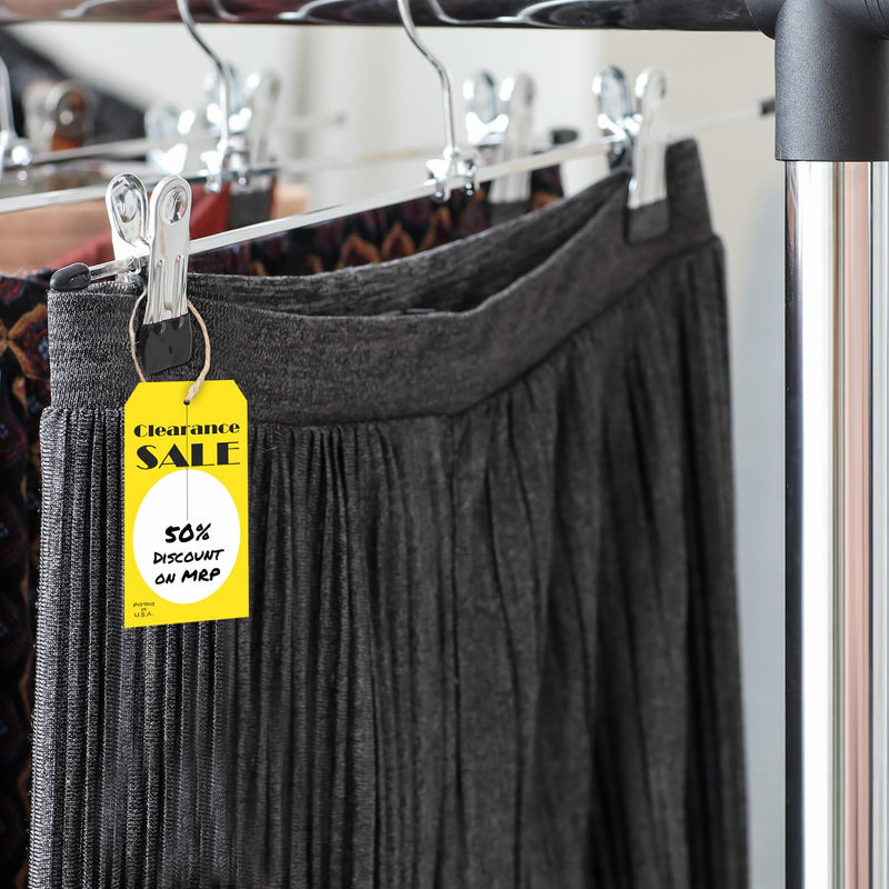 “Clearance Sale” Price Tag with Slit | 2.375" x 4.75", Pack of 500