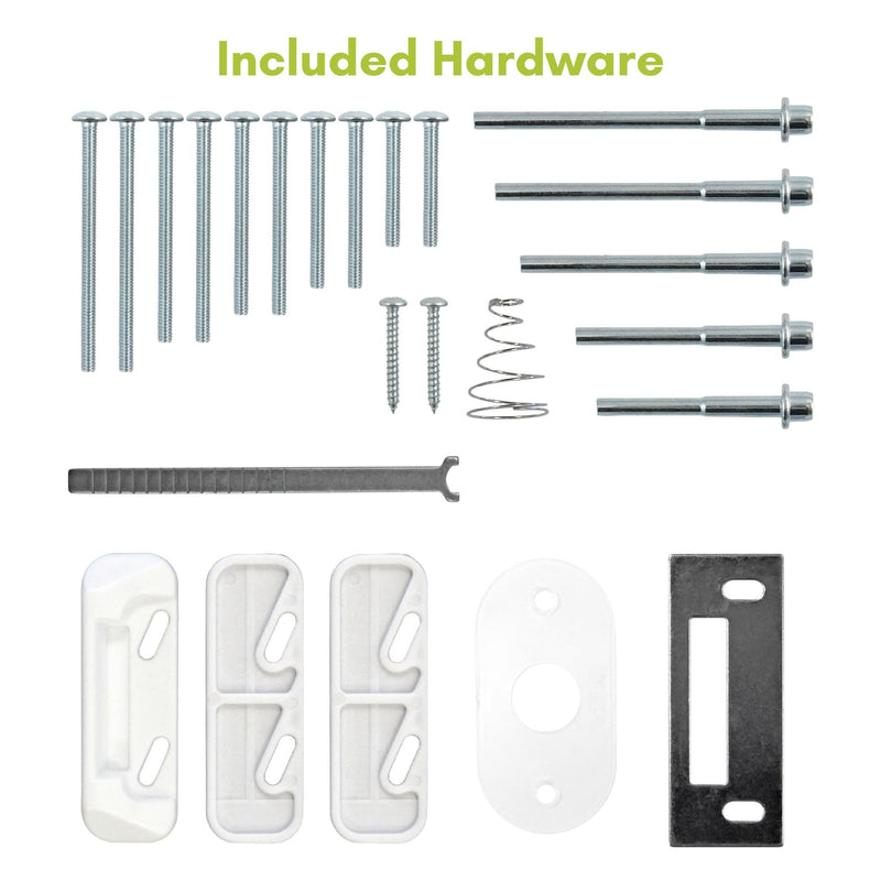 Ideal Security Pull Handle Set with Keyed Deadbolt, Screen Door Handle, Storm Door Handle, Matte Black (4-Piece Set)