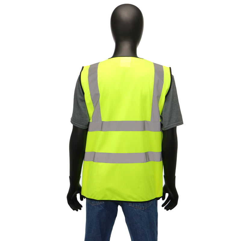 CAT® CAT0195012X Highly Visible Safety Vest – Fluorescent, XX-Large, Breathable, Lightweight Traffic Vest with Reflective Tape