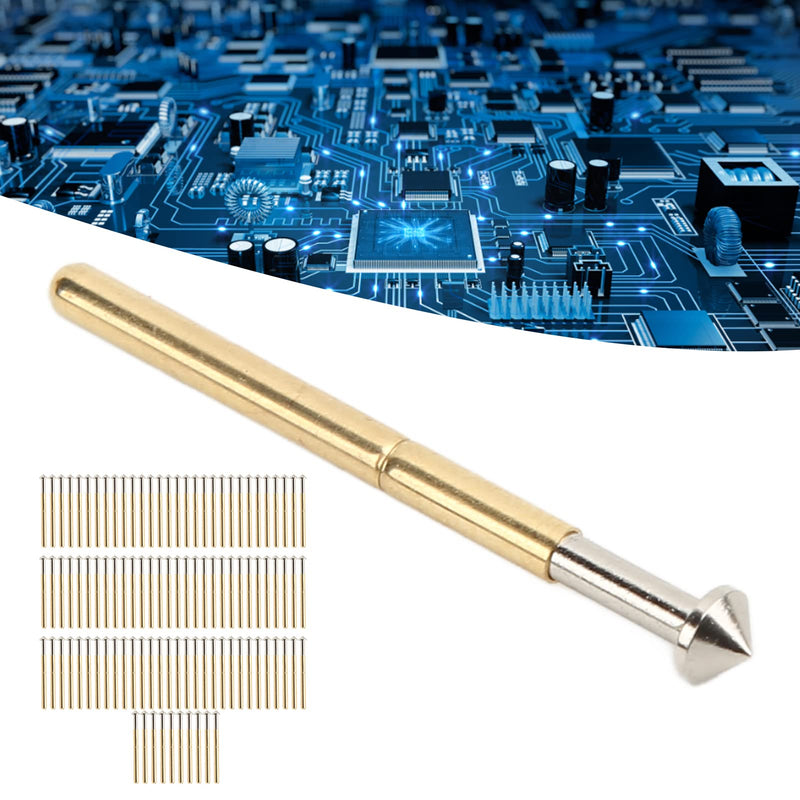 [Australia - AusPower] - 100 Pcs P156‑E Spring Pressure Test Probes Tapered Head Type 2.36mm Diameter Pogo Pin Test Tools PCB Testing Pin 