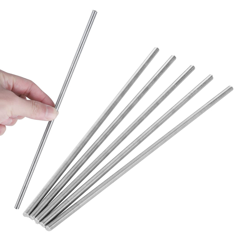 [Australia - AusPower] - Pack of 5?304 Stainless Steel M6-1.0 Fully All Threaded Rod, Long Threaded Screw, Right Hand Threads, 250mm Length 