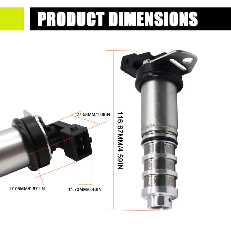 [Australia - AusPower] - HiSport Variable Valve Timing VVT Solenoid - Engine Camshaft Oil Control Valve Replacement For BMW X3 X4 X5 X6 M3 M4 M5 M6 535i GT 550i GT 750i 750li 760li, Replaces 11367561265 11368605123 HSVVT61265-2 