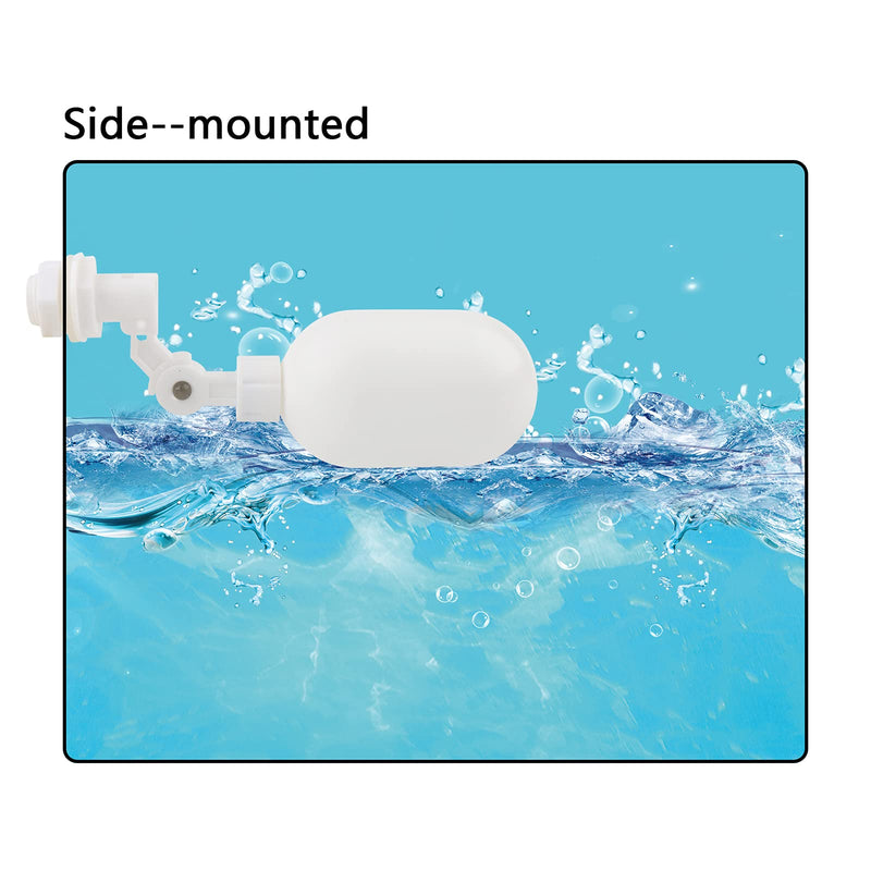 [Australia - AusPower] - 20 Pack Adjustable 1/4" Float Ball Valve Kit with Push-In Quick Connect Fittings for Water Filter/Purification Tanks 