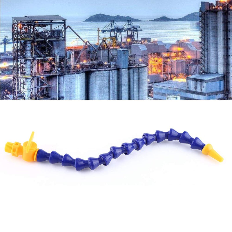 [Australia - AusPower] - 1/4 Inch PT Water Oil Coolant Hose, 12 Pieces Round Flat Nose Lathe CNC Machine Flexible Round Nozzle Water Oil Coolant Hose Cooling Pipe with Switch 
