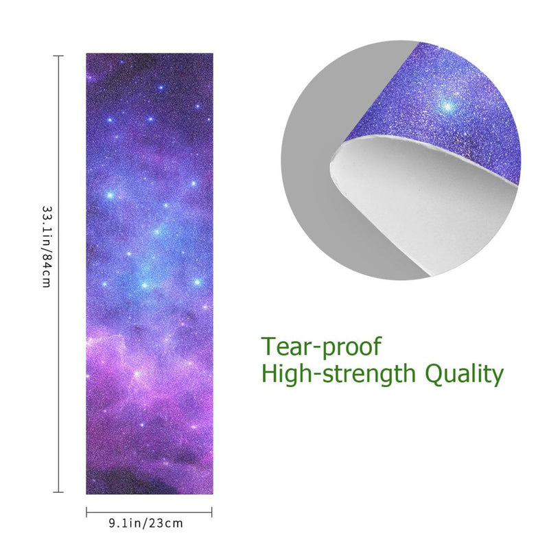 Skateboard Grip Tape Longboards Griptape Universe Galaxy Nebula Space Sandpaper for Rollerboard pattern 1