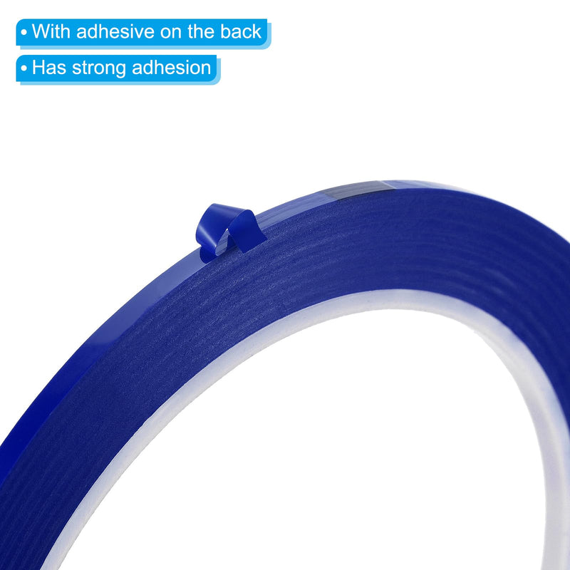 PATIKIL 1/8" Whiteboard Tape, 5 Pack Thin Dry Erase Tape 72 Yard for Graphic Chart Marking DIY Art, Blue 5/64" x 72 Yard