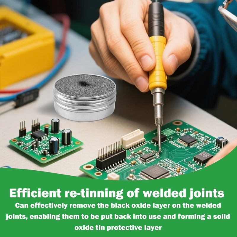 [Australia - AusPower] - Soldering Tip Cleaner, Soldering Tips Reactivator, Soldering Iron Cleaner, Oxidised Soldering Accessories, Removable Oxide Layer, for Reactivating Oxidised Soldering Tips (Net Weight: 30 g Tub) 