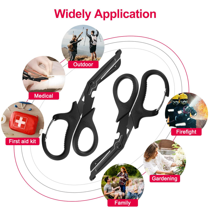 [Australia - AusPower] - Stethoscope Carrying Case and 2 Pack Medical Scissors Trauma Shears for Nurses, Doctors, Nursing Students, EMT and EMS 