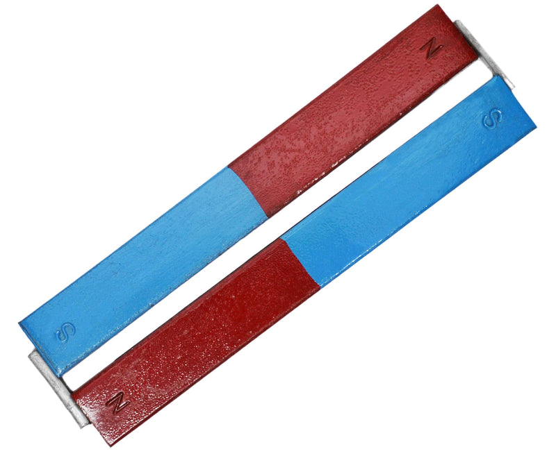 [Australia - AusPower] - EISCO 2PK Bar Magnets, 6 Inch - N/S - includes Keepers - Chrome Steel 