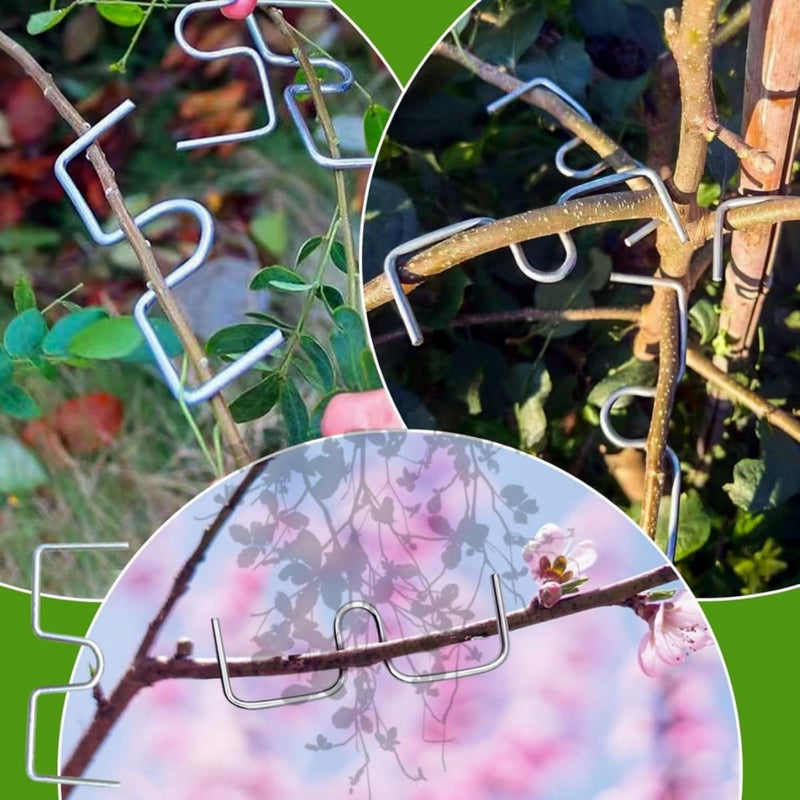 Pack of 24 Branch Supports for Fruit Trees, 13/10/8 cm Branch Spreader M for Fruit Trees, Metal, for Fruit Trees, Bonsai, Slanted Trees, Trees, Tomato Hooks, Robust Tomato Hooks, Branch