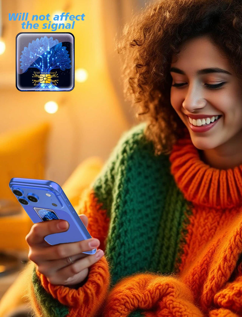 [Australia - AusPower] - Cell Phone EMF Protection Neutralizers - for Smart Phones/Tablets/Laptops/Computer/WiFi/Priner/TV 6 Pack Blue-6p 