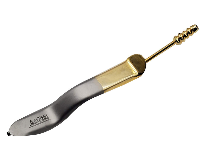 [Australia - AusPower] - Minnesota Cheek Retractor with Suction Gold Plated Surgical Dental Instruments ARTMAN Brand by Wise Linkers 