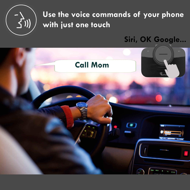 [Australia - AusPower] - Car Speakerphone B-PRO 2B Hands-Free kit, 6W Hi-Fi Speakers, with Bluetooth Automatic multipoint Cellphone Connection 