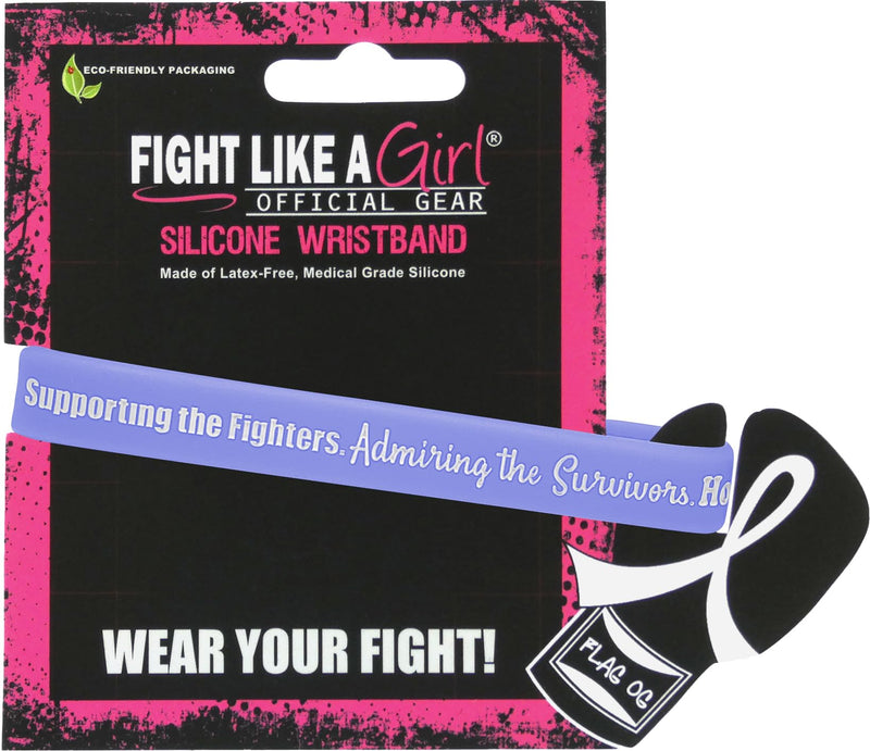 [Australia - AusPower] - Supporting the Fighters, Admiring the Survivors, Honoring the Taken Silicone Wristband (10 Pack) Periwinkle 