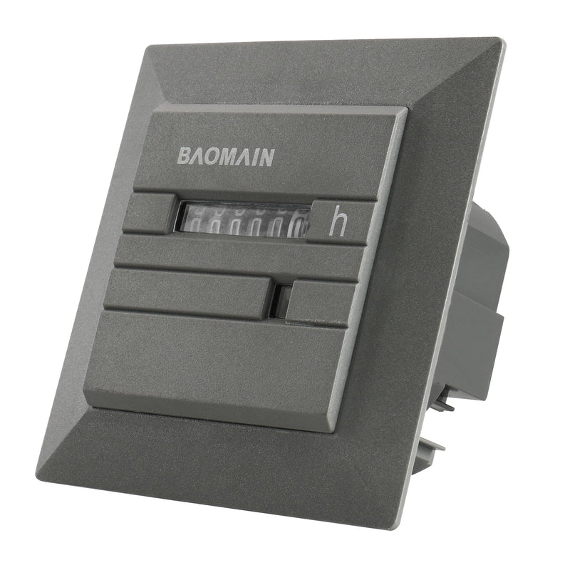 [Australia - AusPower] - Baomain Hour Meter 0~99,999.99 Hours 50Hz for Time and Light Control Hour Counter BZ142-1 (AC 220V) 