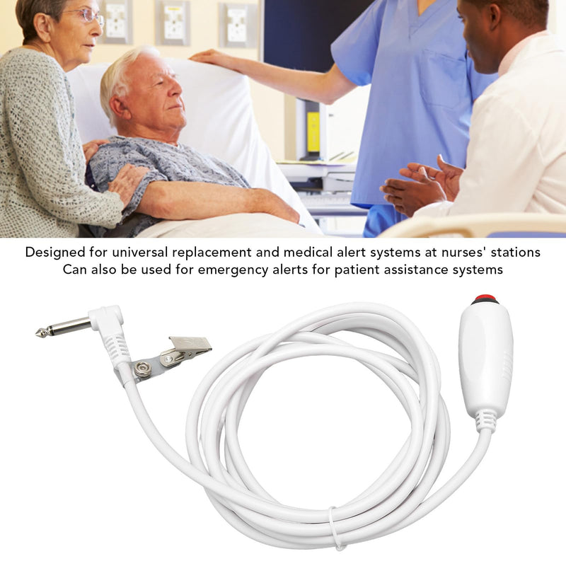 [Australia - AusPower] - Nurse Call Cord,9.8ft Push Cord Cable for Nurse Station with Clip,Waterproof Handle Universal Replacement Call Cord for Medical Alert Systems Patient Assistance Systems 