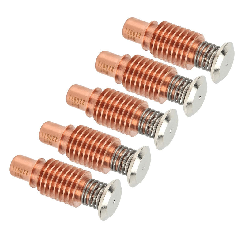 [Australia - AusPower] - Eujgoov 5Pcs 220971 Plasma Torch Electrode Copper Plasma Electrode Replacement Plasma Cutter Electrodes 