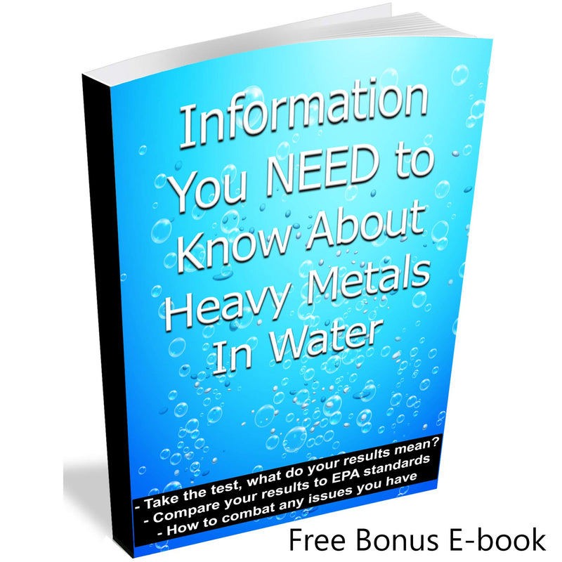 [Australia - AusPower] - Heavy Metals Water Test Kit - Drinking Water Test Strips with eBook - Quick and Accurate Testing Kits for Drinking Water - Test Iron, Copper, Mercury, and Lead - 20 Test Strips by JNW Direct 