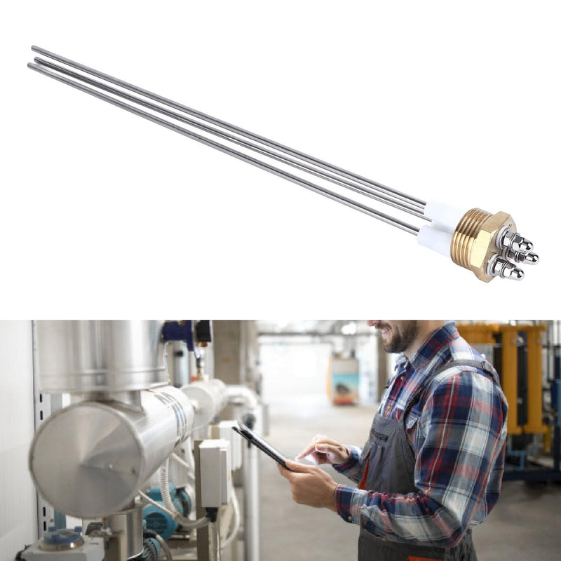 [Australia - AusPower] - 3 Pin Boiler Water Level Probe Sensor Stainless Steel and Brass Electrode Rod with PTFE for Liquid Testing 