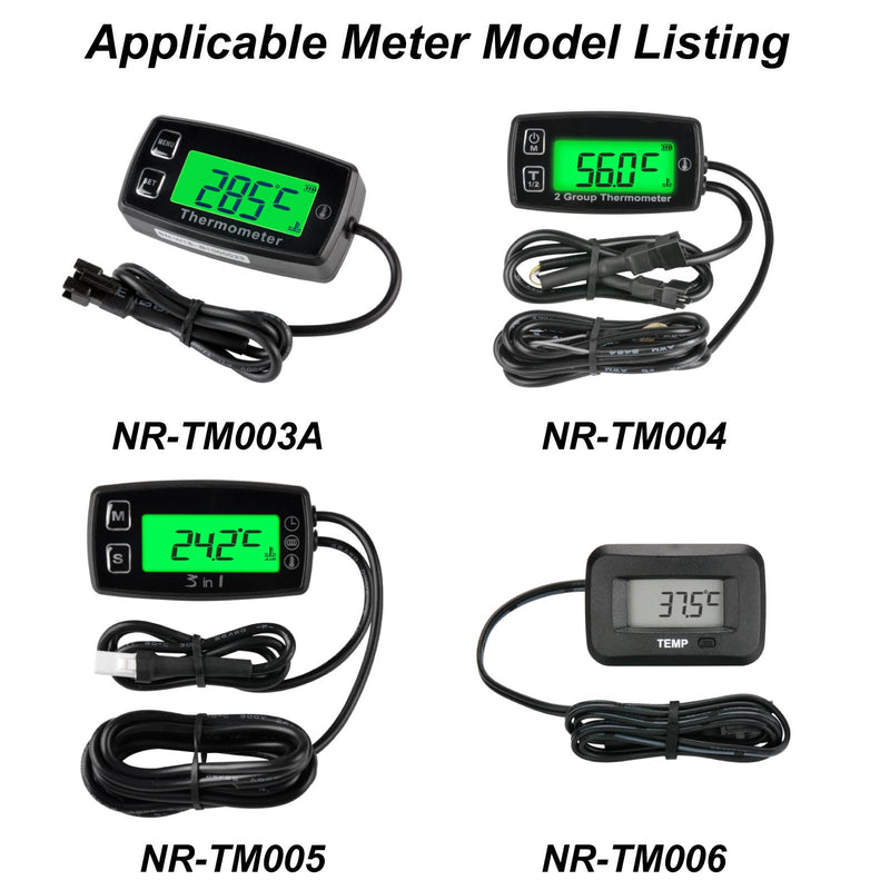 [Australia - AusPower] - Temperature Sensor Assembly Engine Temp Meaeasurement Meter Accessories，Temp Range -20℃ to 220℃(-4℉ to 428℉)(TS002-1) RL-TS002-1 