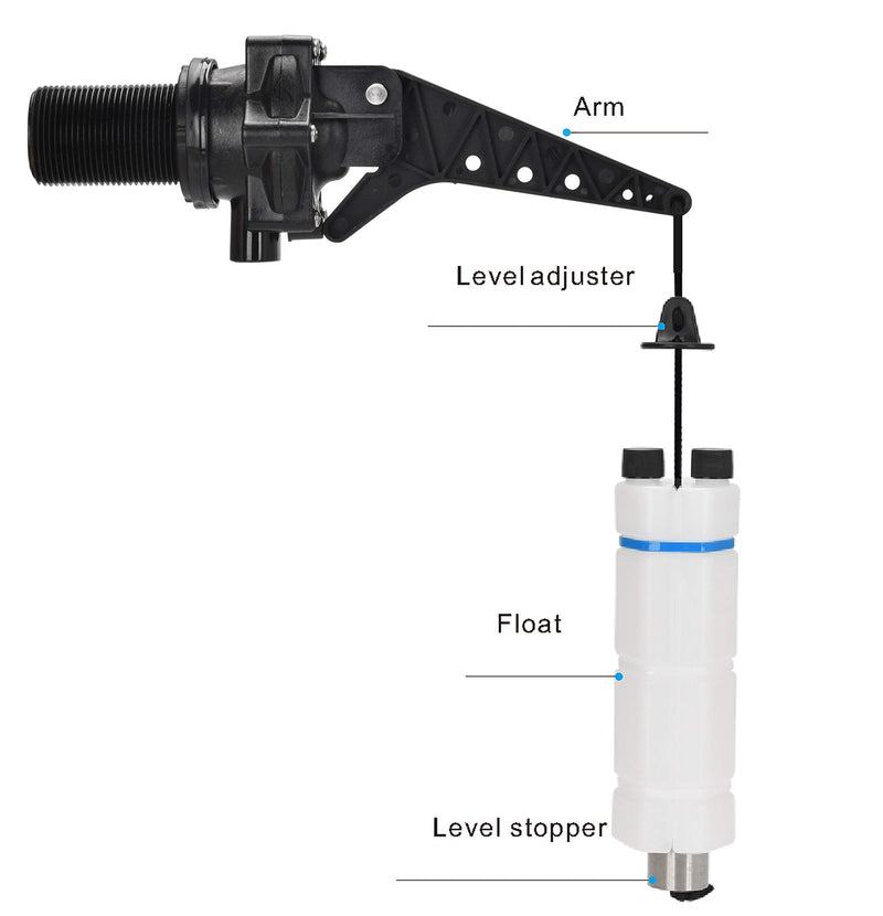 [Australia - AusPower] - 1" Tankbuddy Valve PumpBuddy High Flow Large Water Discharge 25mm Float Valve Double Water Level and Adjustable Water Level (TB25) 1 Inch 
