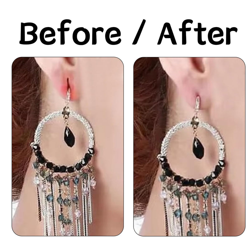 [Australia - AusPower] - Pack of 200 Earrings, Masking Sports, Ear Lobe Support Patches, Invisible, Earring Plaster, Sport, Children, Transparent Ear Plasters, Stabilising for Men and Women, Droopy Ears, Heavy Earrings 