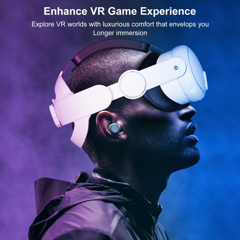 [Australia - AusPower] - Upgraded Head Strap for Meta Oculus Quest 3, Pressure-Free Elite Strap Accessories Replacement, Adjustable Headband Soft Cushion VR Headset Enhanced Comfort & Balanced Fit for Longer Immersion Quest 3 Head Strap 