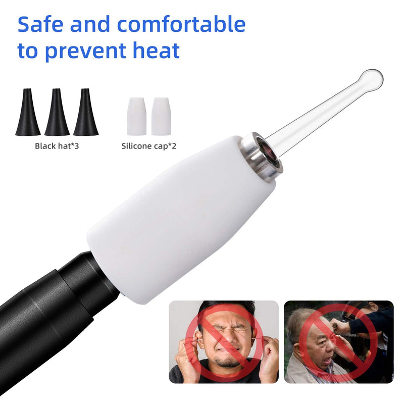 [Australia - AusPower] - Jiusion 3.9mm Ultra-Thin Portable USB Digital Otoscope Camera with Carrying Case, HD 720P 6 LED Visual Ear Scope with 3 Hats 2 Silicone Caps 8 Earwax Spoons for Android Windows Mac NOT for iPhone iPad 