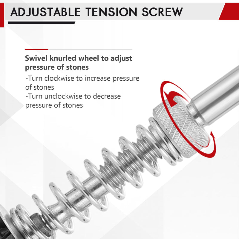 [Australia - AusPower] - DASBET 2PCS Engine Brake Cylinder Hone | Engine Cylinder Hone Tool Adjustable Deglazer 1" to 2-3/4" and 1-1/4" to 3-1/2" Diameter with Extra 6-Piece Stones 220 Grit 1-1/8" and 2" 