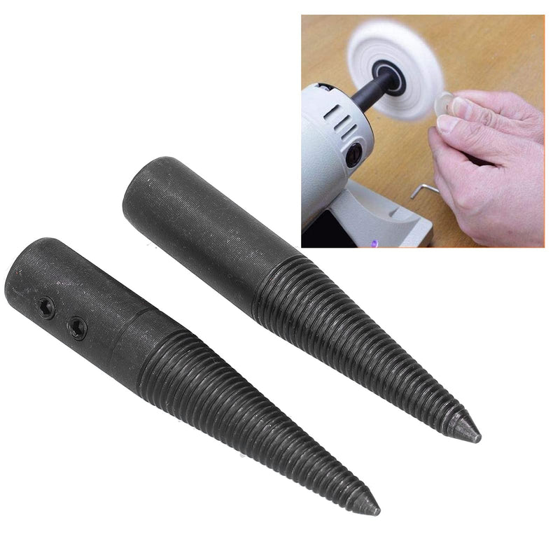 [Australia - AusPower] - 6PCs Tapered Spindle Adapter Threaded Tapered Spindle Steel Material for Bench Buffer Grinder 3 Inch 6 Inch 8 Inch Polishing Wheel 