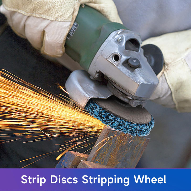 [Australia - AusPower] - 6PCS 4" x 5/8" Strip Discs for Angle Grinder, Paint Stripping Wheel for Removing Rust, Paint, Oxidation, Welds, Coating 4 inch 