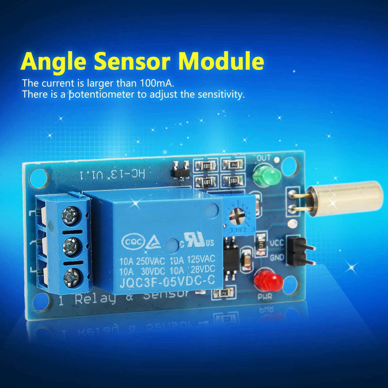 [Australia - AusPower] - Tilt Angle Sensor, Tilt Sensor Module, DC 5V Tilt Sensor Module 45 90 Degree Angle Relay Alarm Board, Tilt, Electroniccomponents 