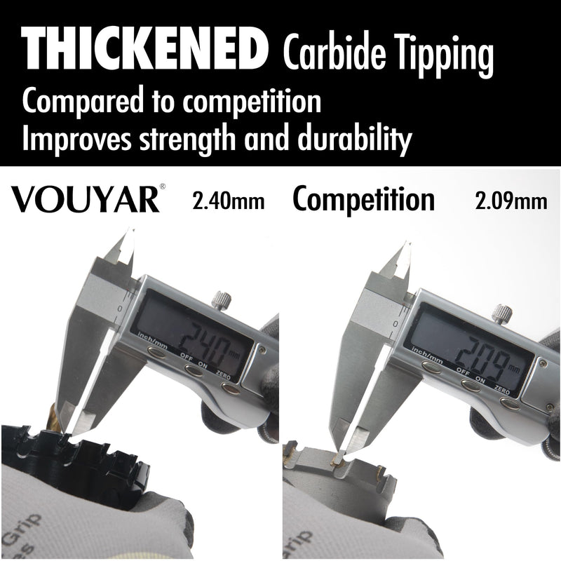4.5" Tungsten Carbide Tipped Hole Saw Drill Bit for Hard Metal, 114.3mm Hole Cutter for Sheet Metal, Stainless Steel, Iron, Wood, Plastic 4-1/2"