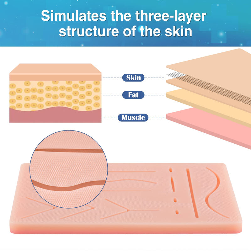 [Australia - AusPower] - Ultrassist Suture Practice Kit Includes Suture Tools Kit and Suture Pad 
