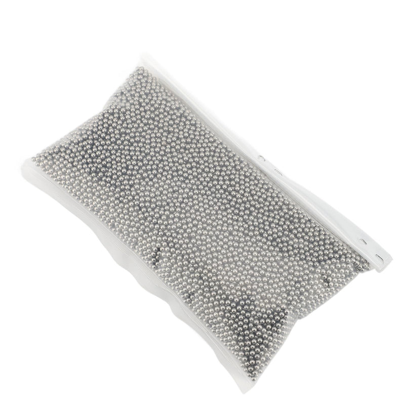 Stainless Steel Polishing Beads, Multifunctional Round Jewelery Polishing Beads Jewelery Polishing Accessories for Burr Removal for Jewelery Processing for Polishing Gold and Silver (2 mm / 0.08 2 mm / 0.08 inch size