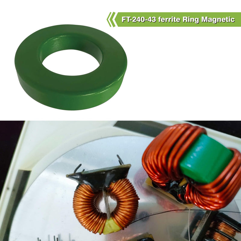 [Australia - AusPower] - FT-240-43 ferrite Ring Magnetic core 43 Material - Diameter 2.4 inches, Used for RFI Suppression, broadband, and Power Transformers | Precision Manufacturing, Suitable for 5-500 MHz Applications 