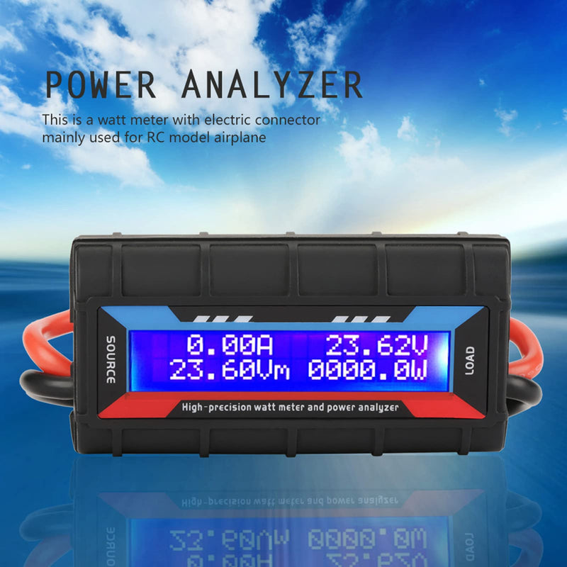 [Australia - AusPower] - High Precision Power Analyzer,DC Power Meter Amp Meter with LCD Screen for RC,Battery,Solar,Wind Power 