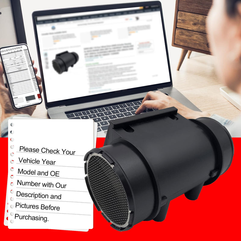 [Australia - AusPower] - SMMS E5T50371 Mass Air Flow Meter for Mazda B2200 B2600 MPV 1989-1994, Replaces OE: G60113215A, G60113215, New 