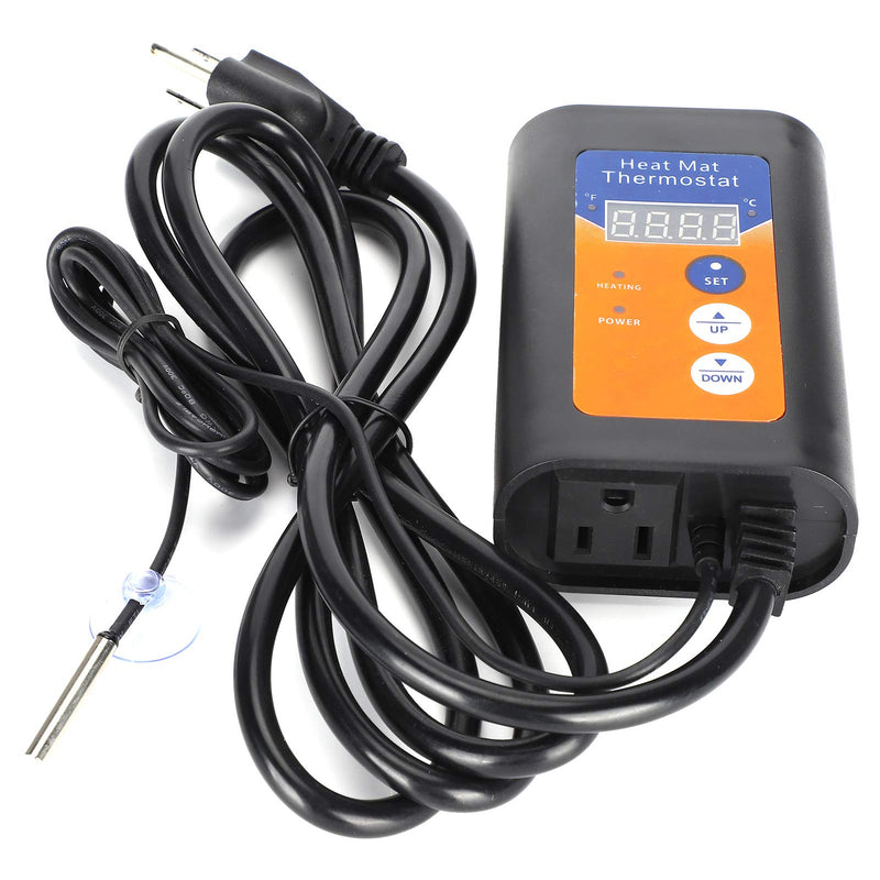 [Australia - AusPower] - LiebeWH Digital Temperature Controller 1000W with LCD Display for Reptile Terrarium and Home Brewing 