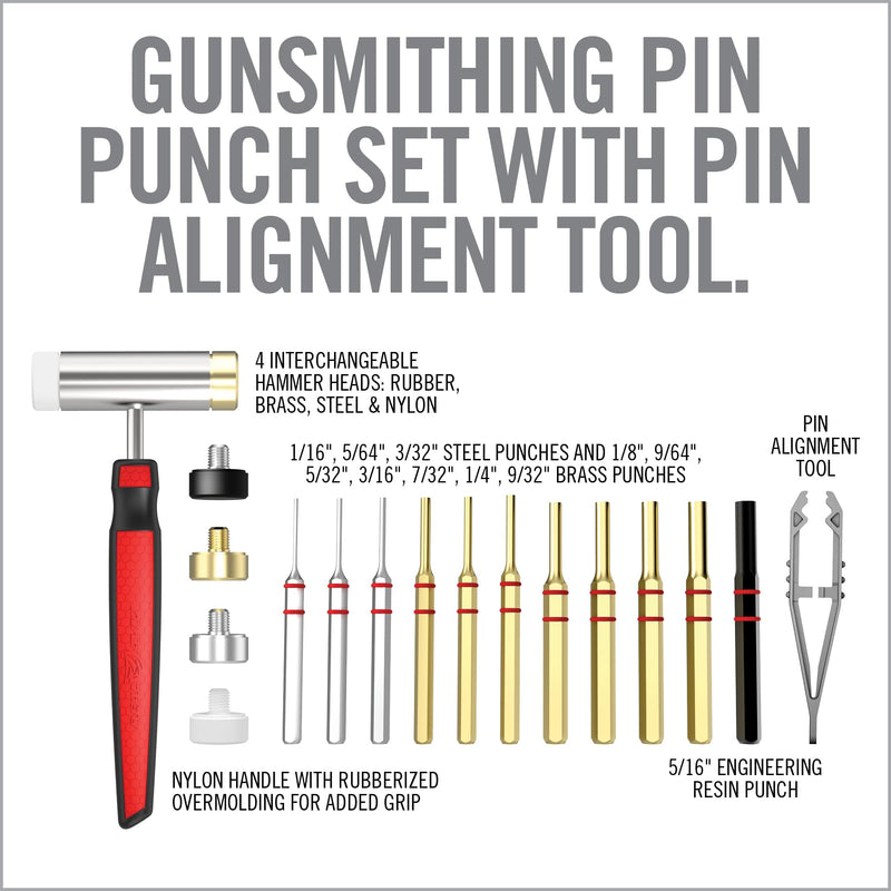 Real AVID ACCUPNCH HMMR PIN PNCH Set Hammer & Premium Brass Punches