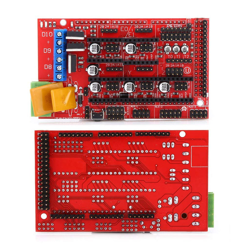 3D Printer Kit, 3D Printer RAMPS 1.4 Controller + MEGA 2560 R3 + A4988 with Heatsink USB Cable Jumper Kit,Small Package,Low Cost